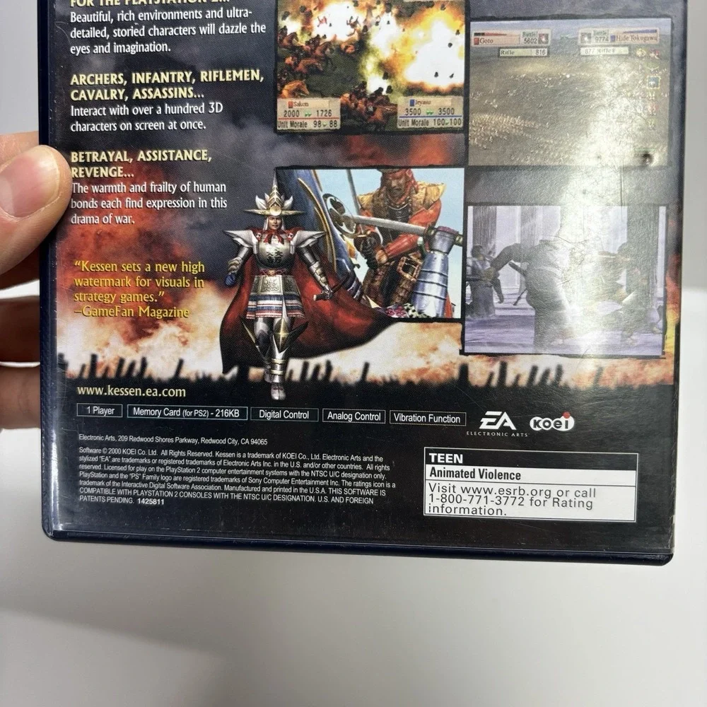 Kessen (Sony PlayStation 2, 2000) PS2 - Complete CIB - TESTED & Working ! - Picture 4 of 11